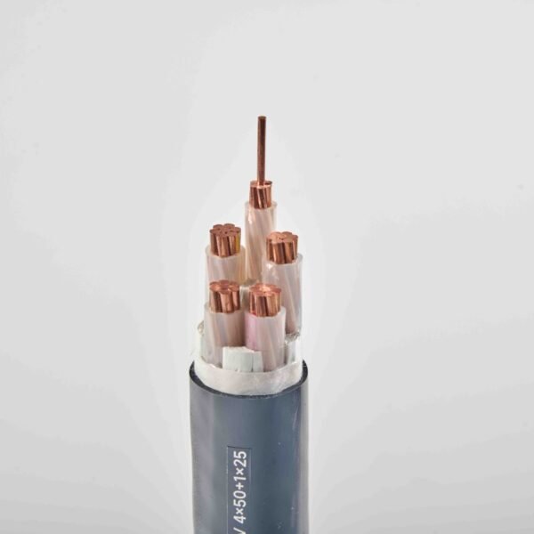 ZC-YJV-0.6/1kV-4×50+1×25 flame-retardant copper power cable