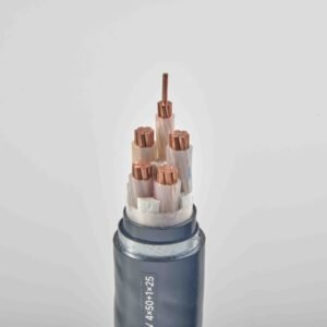 ZC-YJV22-0.6/1kV-4×50+1×25 armoured flame-retardant copper power cable