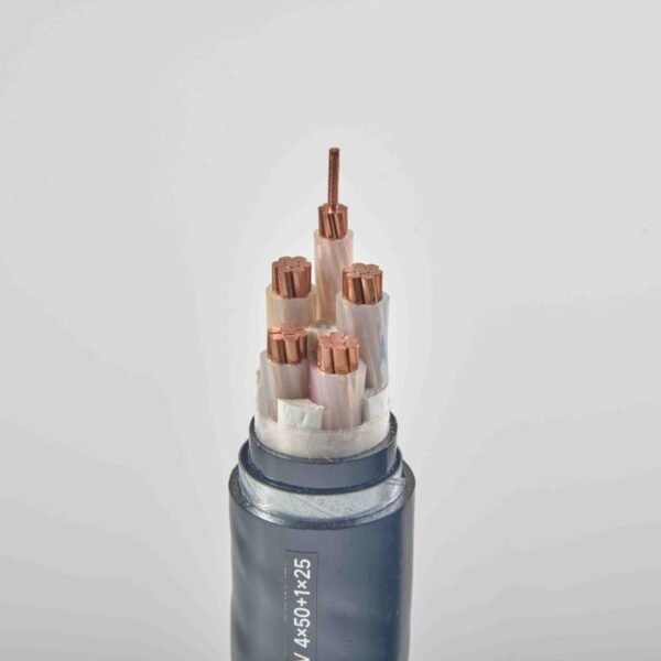 ZC-YJV22-0.6/1kV-4×50+1×25 armoured flame-retardant copper power cable